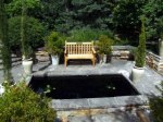 A formal garden feature